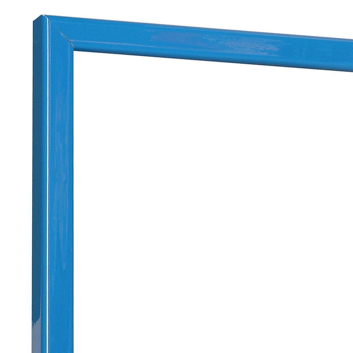 Bilderleiste keilgezinkte Pinie 14 mm breit - Hellblau glänzend - Ecke