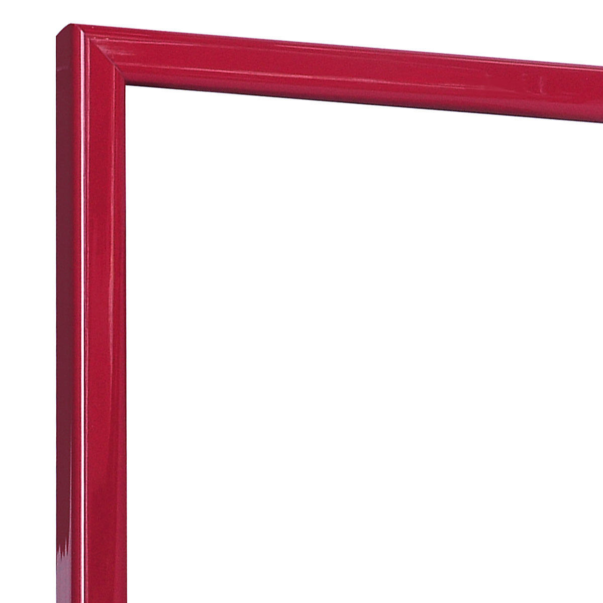Bilderleiste keilgezinkte Pinie 26 mm breit 23 mm hoch - Bordeaux glänz. - Ecke