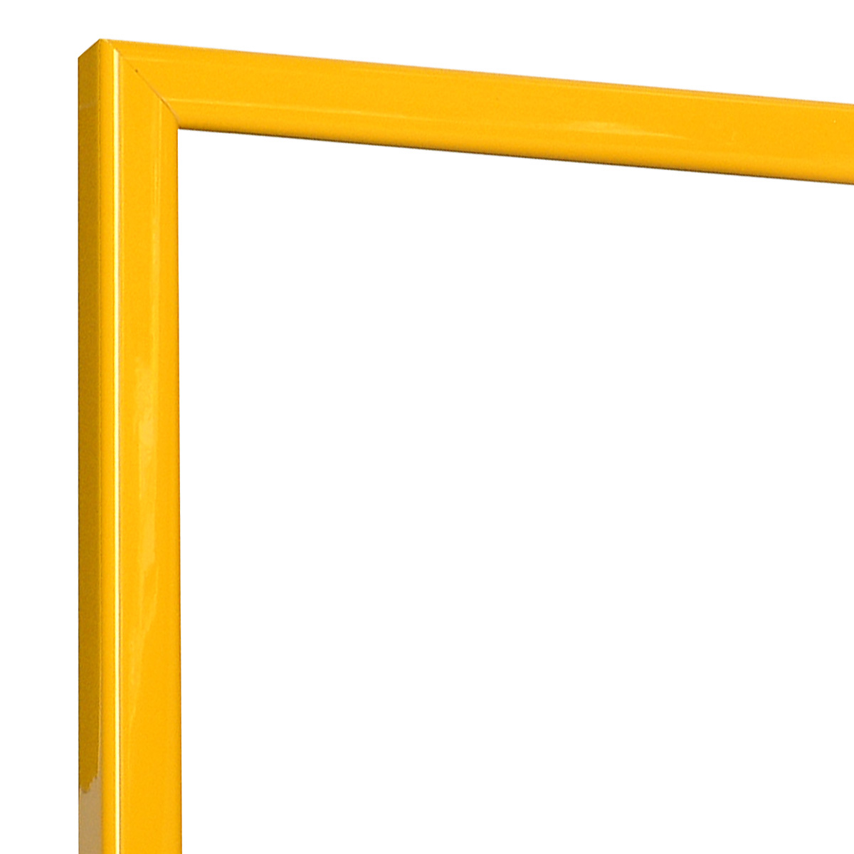 Bilderleiste keilgezinkte Pinie 14 mm breit - Gelb glänzend - Ecke