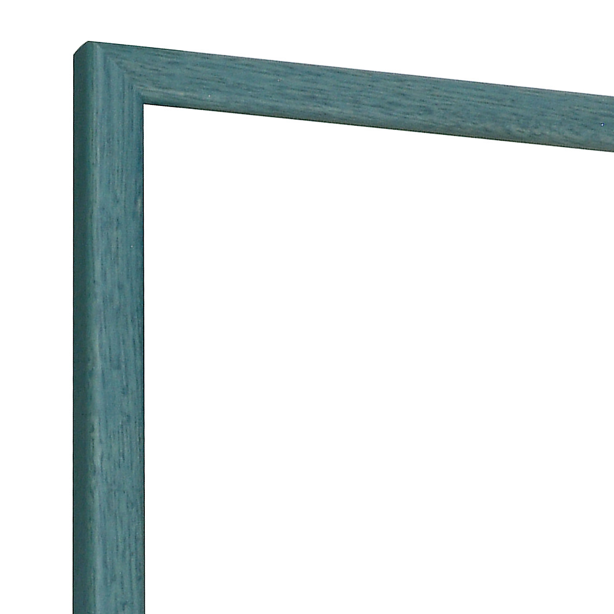 Bilderleiste Lindenholz  14 mm breit 14 mm hoch - Blau - Ecke