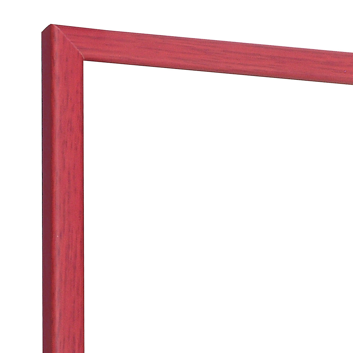 Bilderleiste Lindenholz  14 mm breit 14 mm hoch - Rot - Ecke