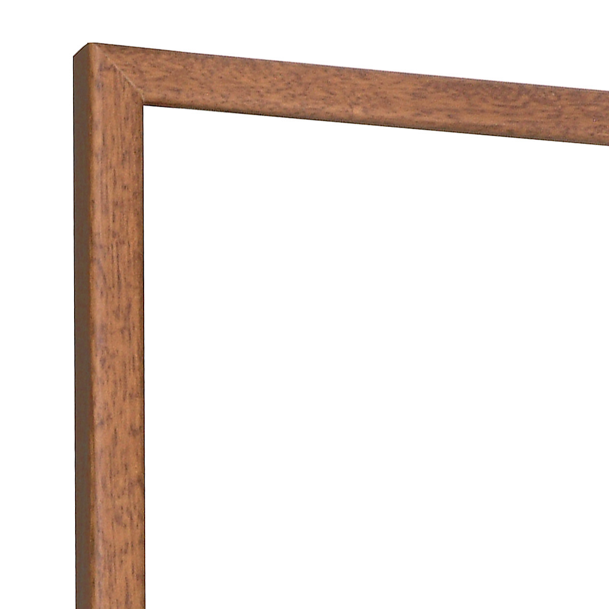 Bilderleiste Lindenholz  14 mm breit 14 mm hoch - Teak - Ecke