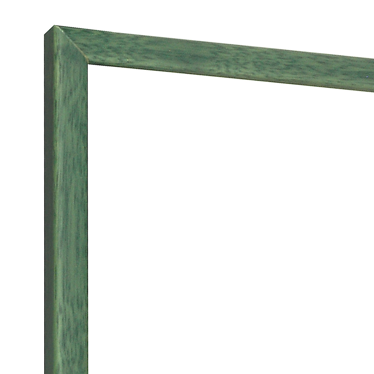 Bilderleiste Lindenholz  14 mm breit 14 mm hoch - Grün - Ecke