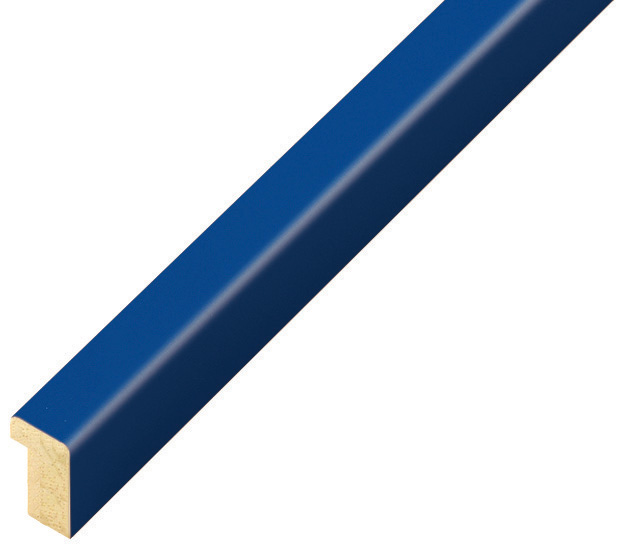 Bilderleiste Raminholz flach 10 mm Finish matt - Blau