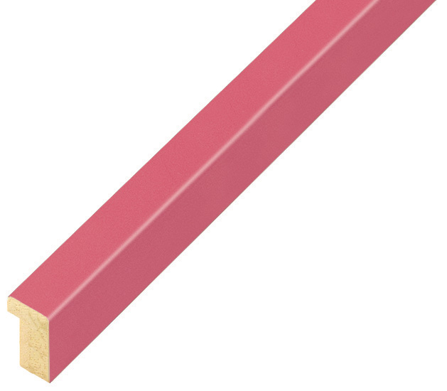 Bilderleiste Raminholz flach 10 mm Finish matt - Pinkrosa - 10FUCSIA