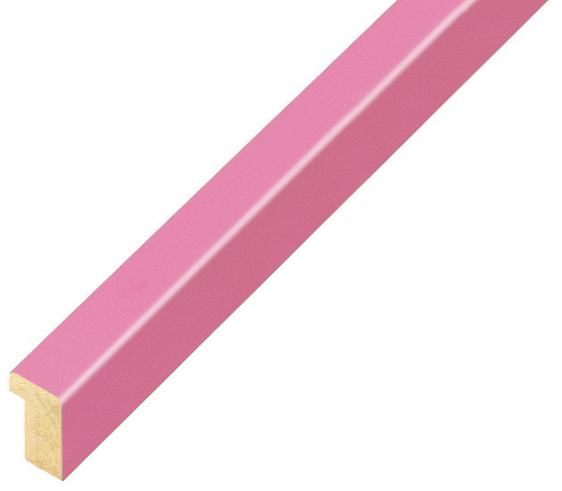 Bilderleiste Raminholz flach 10 mm Finish matt - Rosa - 10ROSA