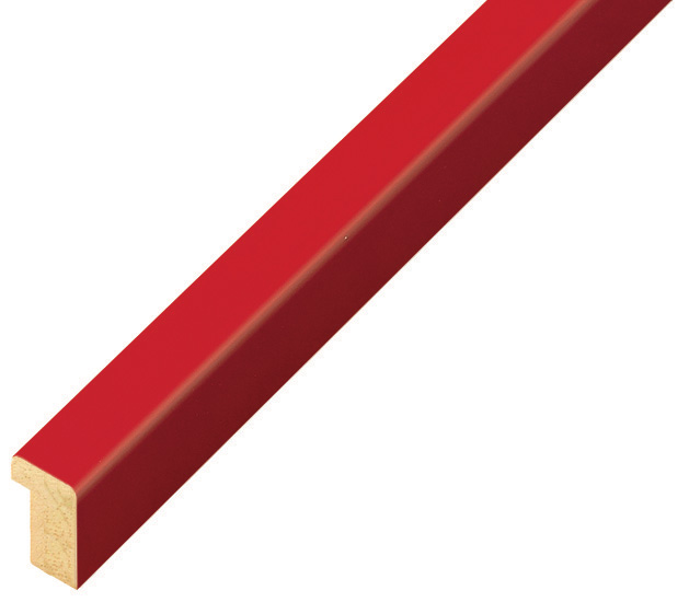 Bilderleiste Raminholz flach 10 mm Finish matt - rot - 10ROSSO