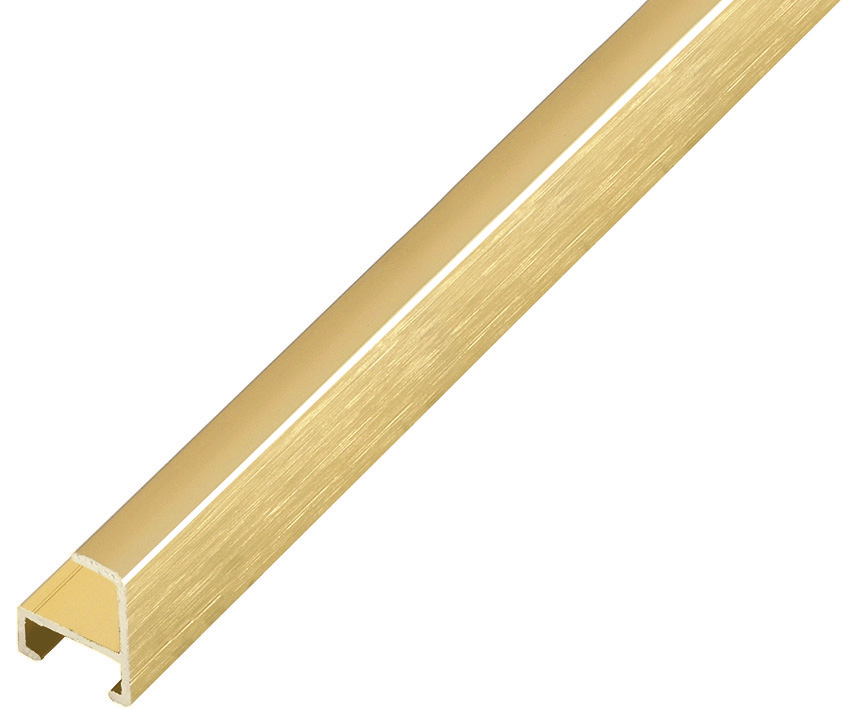 Aluminiumleiste Serie 11 flach Gold-glänzend - 1132