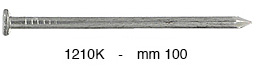 Normale Eisennägel Flachkopf 100 mm St. 4,5 mm - 1 Kg