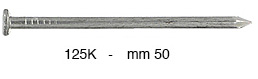 Normale Eisennägel Flachkopf 50 mm St. 2,4 mm - 1 Kg