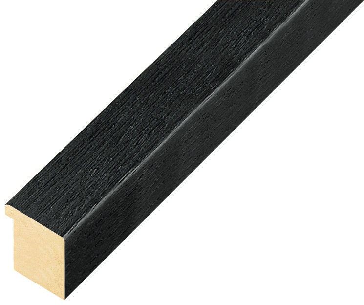 Bilderleiste Ayous flach 20mm breit 20hoch offenporig schwarz - 126NERO