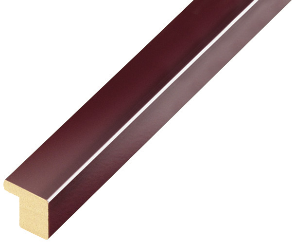 Bilderleiste Ayous flach 15mm breit 14hoch - bordeaux glänz. - 12BORDEAUX