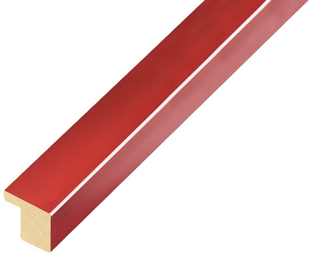 Bilderleiste Ayous flach 15mm breit 14hoch - rot glänzend - 12ROSSO