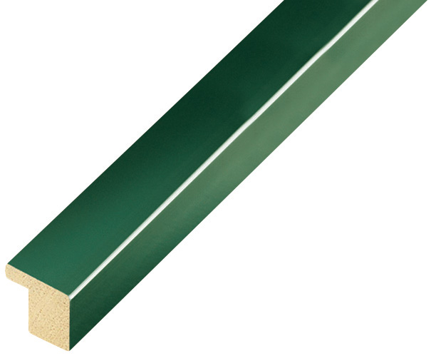 Bilderleiste Ayous flach 15mm breit 14hoch - grün glänzend - 12VERDE