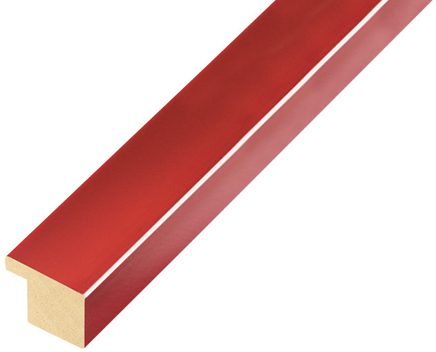 Bilderleiste Ayous flach 20mm breit 14hoch - rot glänzend - 13ROSSO