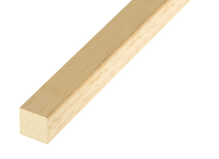 Bilderleiste Lindenholz roh - 15 mm breit - 15 mm hoch