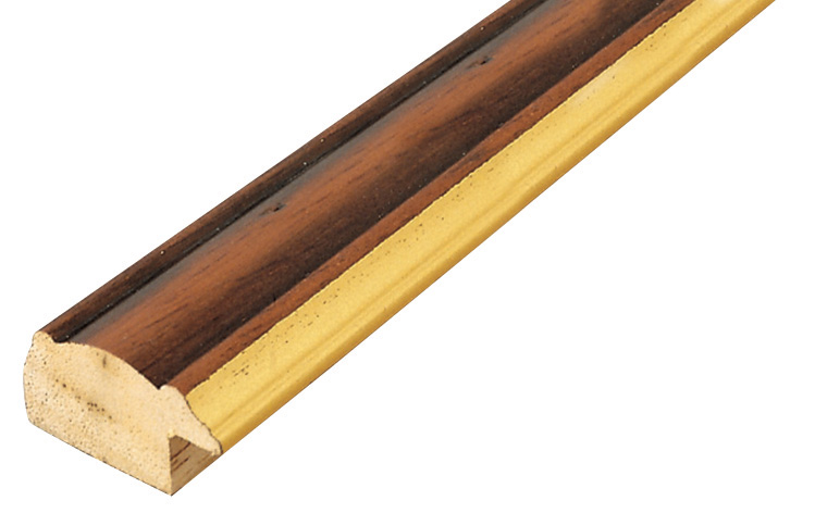 Bilderleiste Ayous Breite 32 mm Finish Antiknuss mit Gold - 161NAO