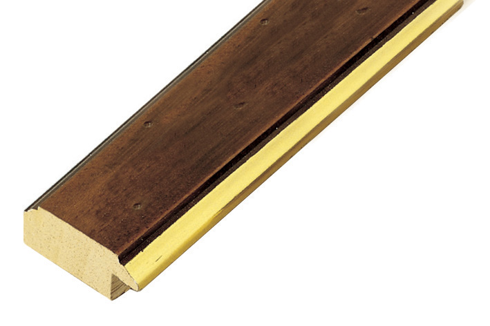 Bilderleiste Ayous Breite 37 mm Finish Antiknuss mit Gold - 181NAO