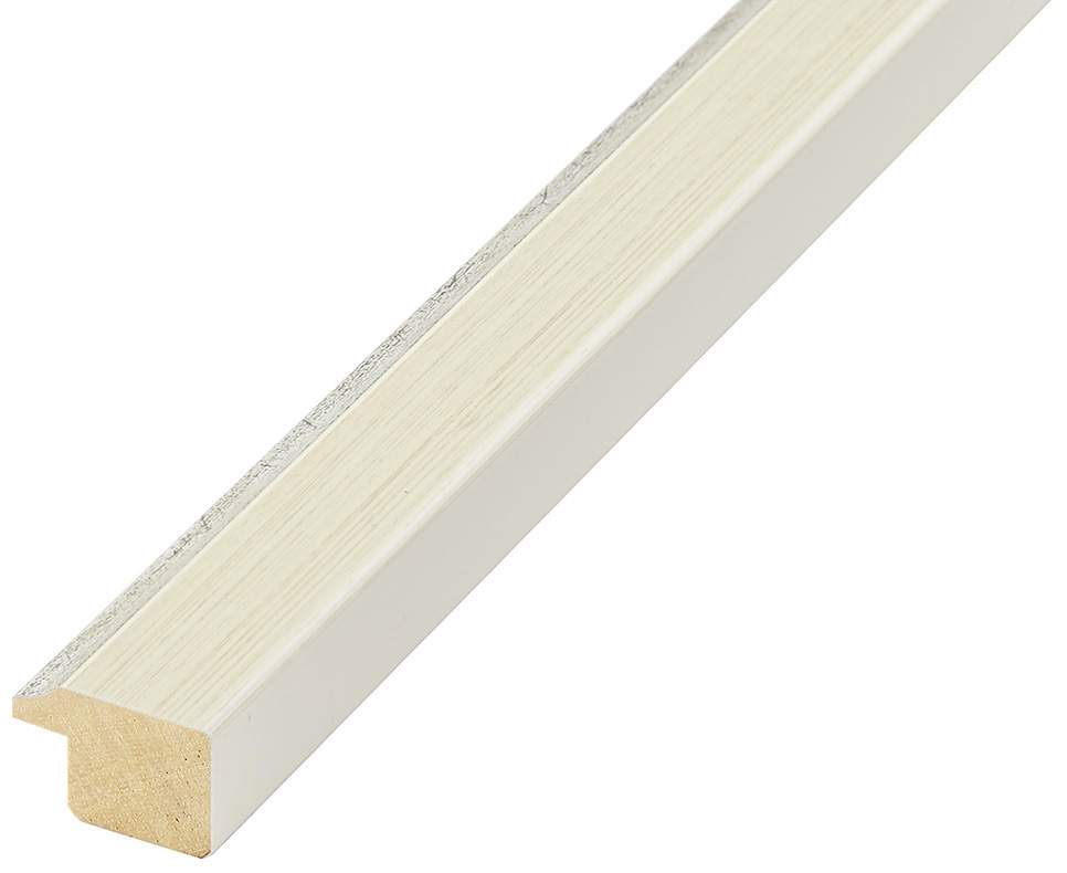 Passepartoutleiste Ayous Breite 22 mm Höhe 15 Ivory Silber - 22BEIGEARG