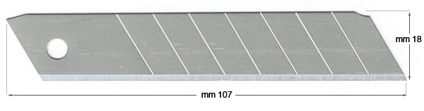 Abbrechklingen großes Format - Packung zu 10 Stück