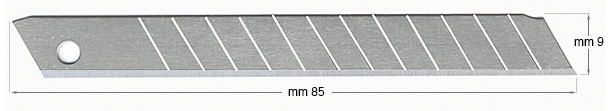 Abbrechklingen kleines Format - Packung zu 10 Stück