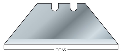 Trapezklingen Grossformat - Packung zu 5 Klingen