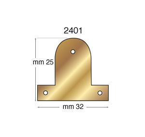 Vermessingte Keilrahmenbleche 25 mm - Packung 100 Stück