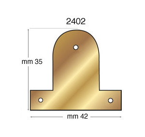 Vermessingte Keilrahmenbleche 35 mm - Packung 500 Stück