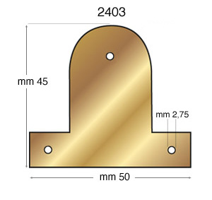 Vermessingte Keilrahmenbleche 45 mm - Packung 100 Stück