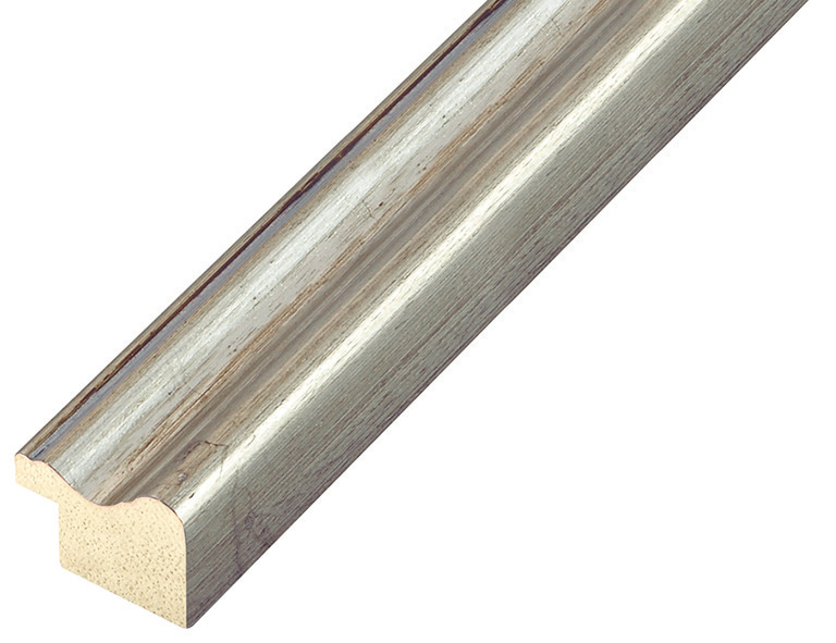 Bilderleiste keilgezinkte Pinie Breite 25 mm Finish Silber - 248ARG