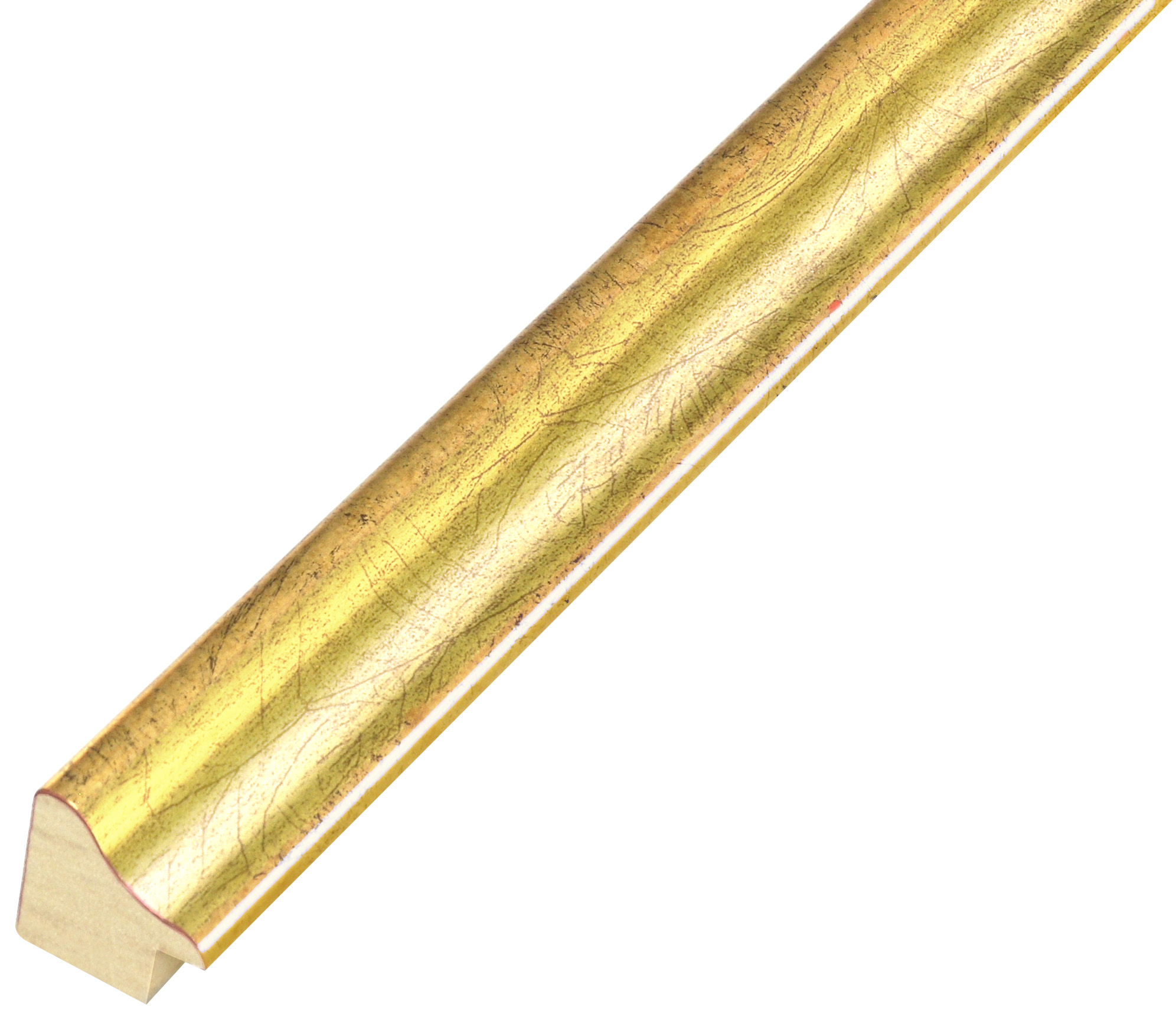 Bilderleiste keilgezinktes Ayous 23mm breit 22 hoch - Gold