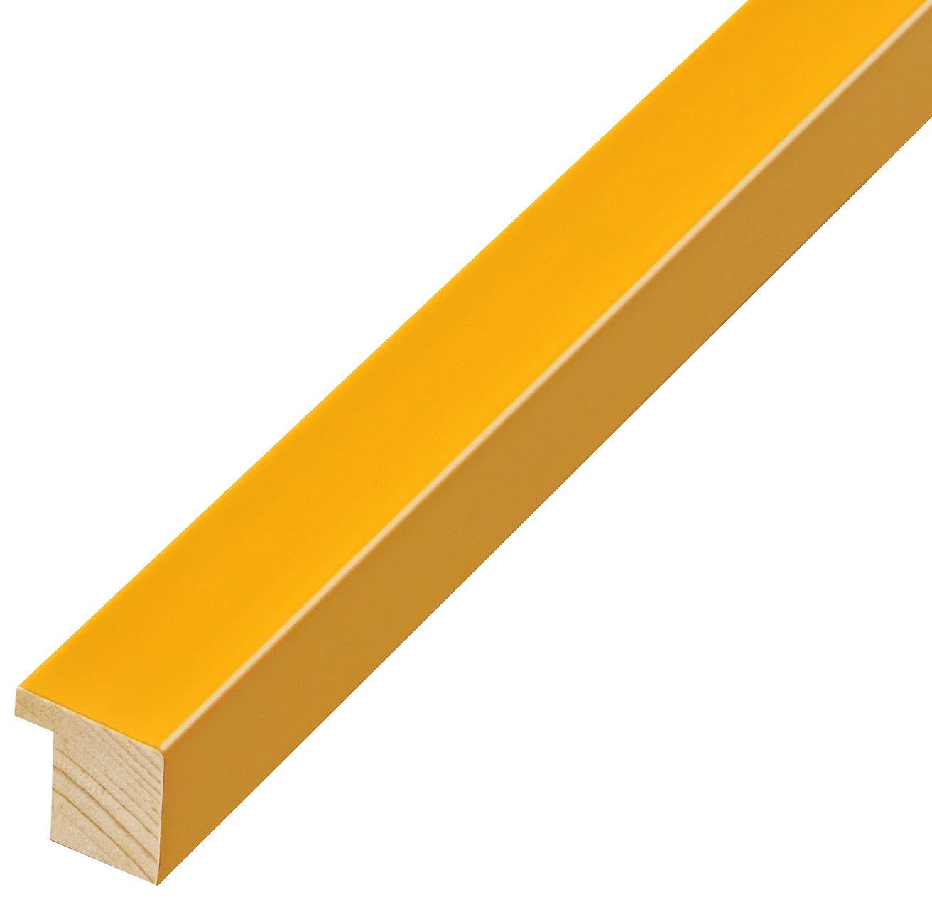 Moulding finger-jointed pine, width 20mm, height 20 - Yellow - 26GIALLO