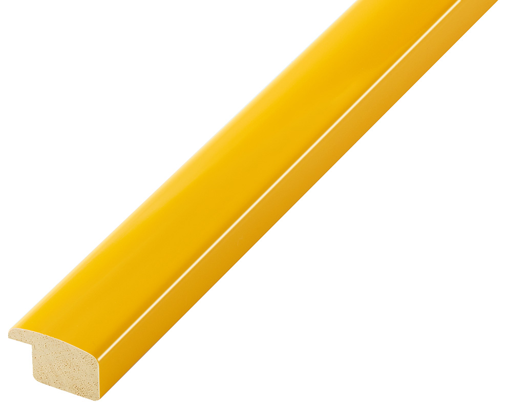 Bilderleiste Ayous flach 23 mm breit 13 hoch - Gelb glänzend - 279GIALLO