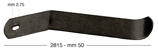 Feder für Keilrahmen aus geöltem Stahl 50 mm- Pack. 500