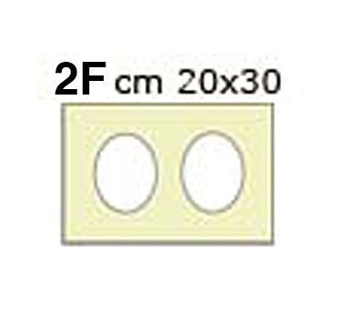 Fertige Passepartouts 20x30 Farbe Creme