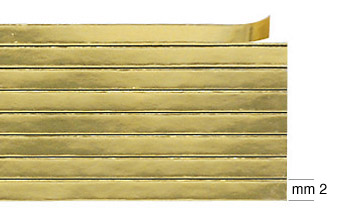 Dekorative Klebestreifen gold glänzend 12 m 8 Streifen zu 2 mm
