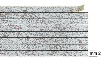 Dekorative Klebestreifen Silber matt, 12 m - 8 Streifen/2 mm