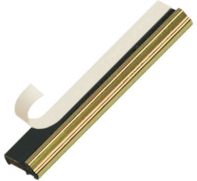 Slipleiste aus Kunststoff mit Doppelkleber - Gold - 30R