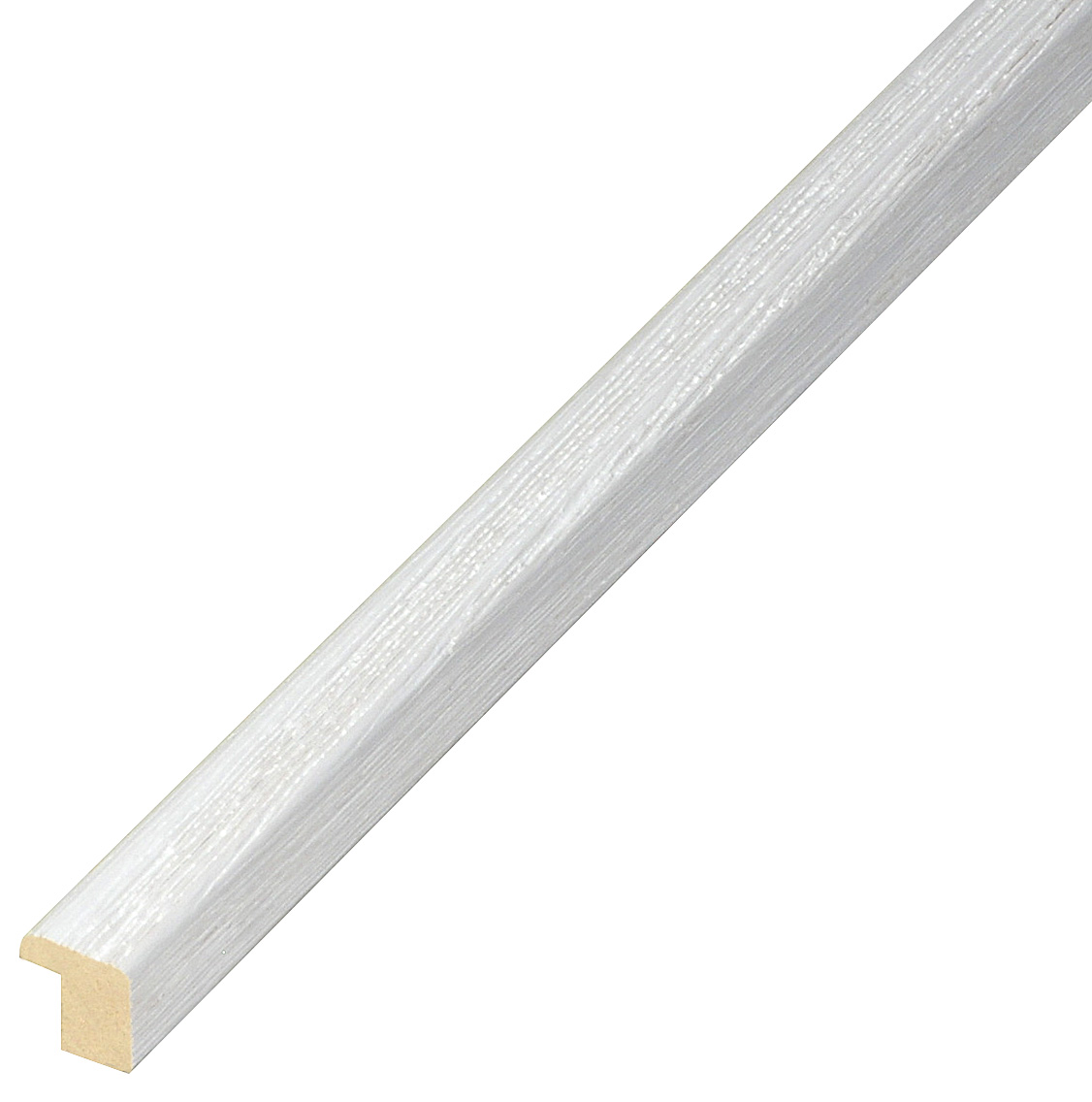 Bilderleiste Ayous Holzwurmbehandlung 13x13mm gestreift Weiss - 311BIANCO