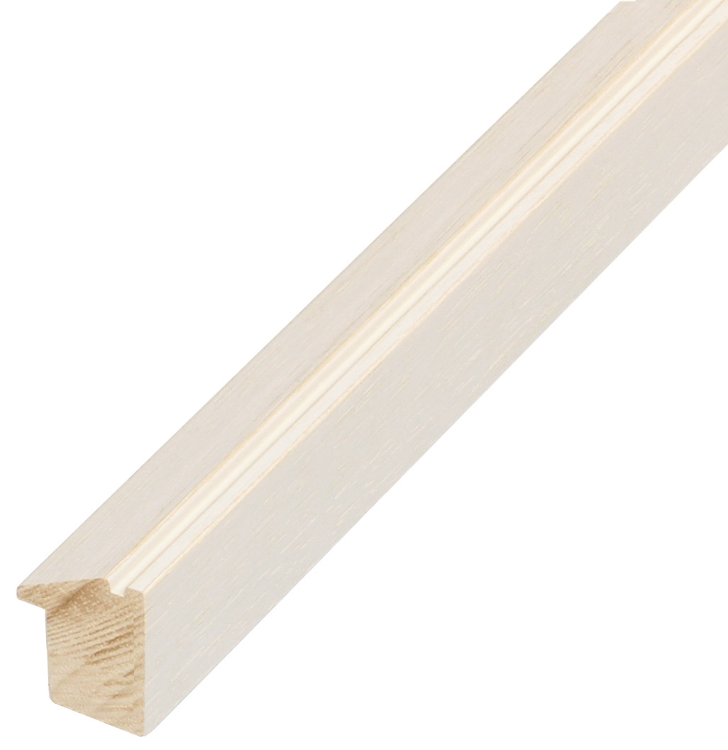 Bilderleiste Ayous 22 mm hoch 19 breit - creme matt - 313CREMA