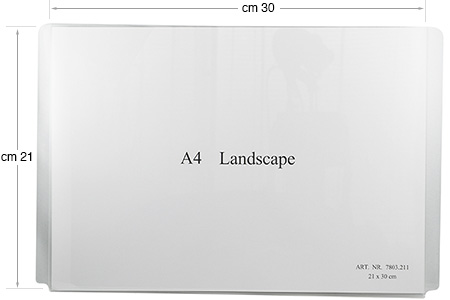 Kunststoffdisplay 30x21 cm horizontal für System Display-it