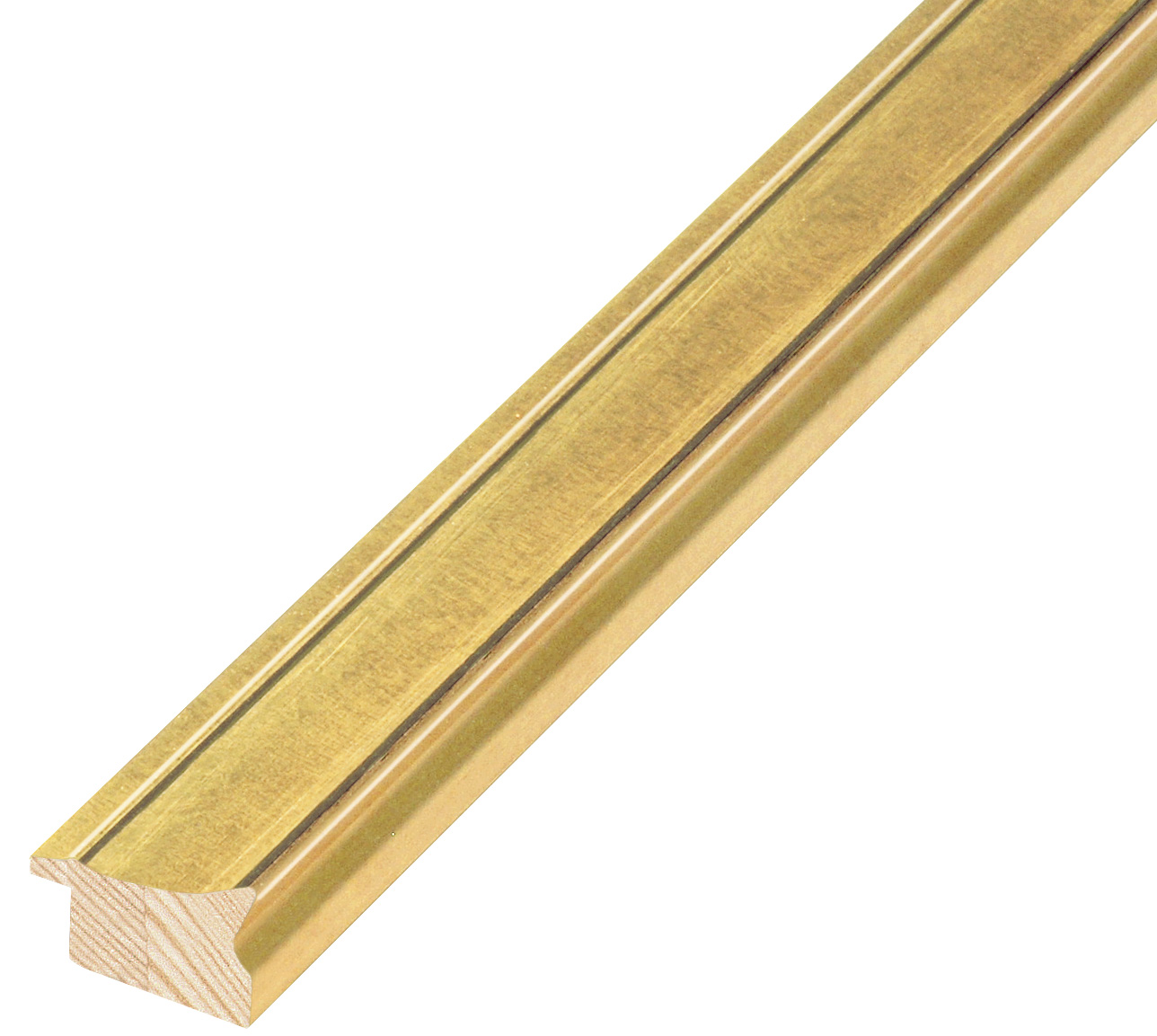 Bilderleiste keilgezinkte Pinie 26 mm breit 14 mm hoch - Pfirsisch - 324ORO