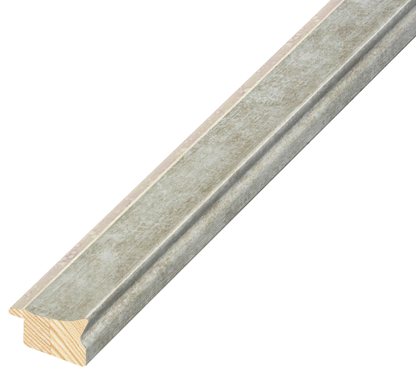 Bilderleiste keilgezinkte Pinie 26 mm breit 14 mm hoch - Gold - 324PERLA