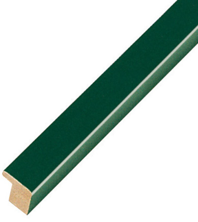 Bilderleiste keilgezinkte Pinie 14 mm breit - Grün glänzend - 329VERDE