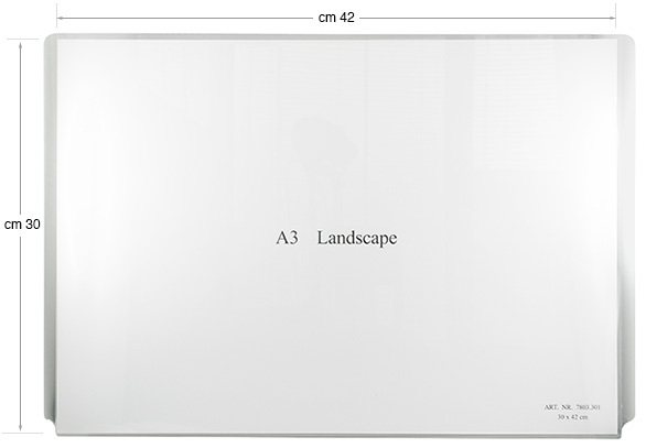 Kunststoffdisplay 42x30 cm horizontal für System Display-it