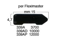 Plättchen 15 mm für Fleximaster pneum. - Pack. zu 12000