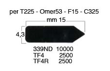 Biegsame Lamellen schwarz lackiert 4,5mmx15 - 2500 St.