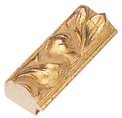 Bilderleiste Ayous 29 mm breit Goldfinish mit Reliefdekor - 342ORO