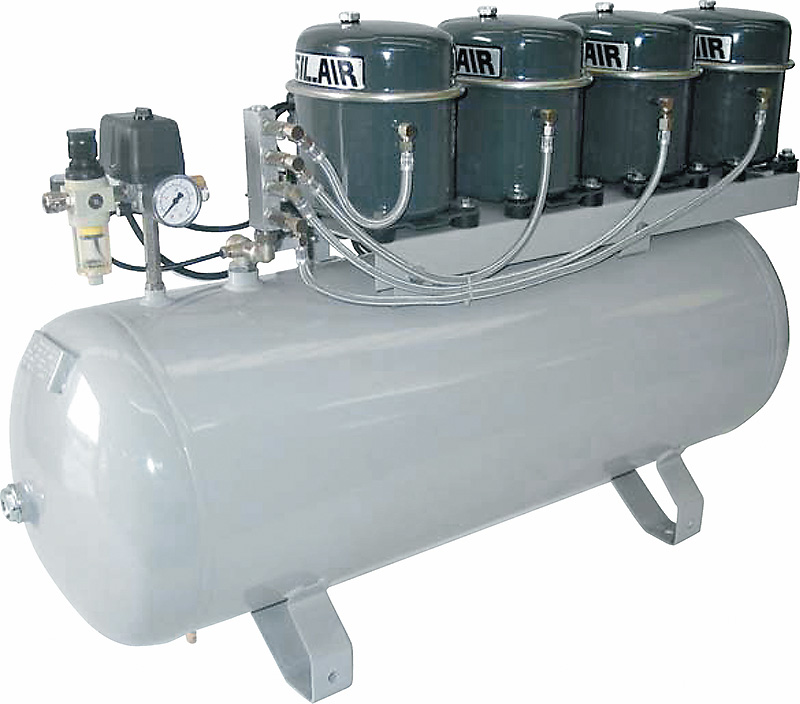 Leiselaufkompressor SIL-AIR 200/100AL - 100 Liter
