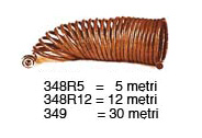 Spiralschlauch mit Anschlüssen - 5 m